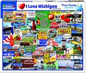 White Mountain Puzzles I Love Michigan - 1000 Piece Jigsaw Puzzle