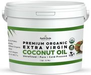 Premium Ultra-Pure UNREFINED Cold Pressed Extra Virgin Coconut Oil - Gluten-Free, Keto & Paleo Friendly - Raw Coconut Oil for Skin & Hair Care, Cooking, Baking and More - 1 Gallon