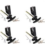 StartFine 4½" T-Handle Lock kit Shed Door Lock with samed Keys and Screws for Playhouse & Chicken Coop Door Lock 4-1/2“ T-Handle 4kits