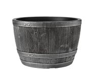 Stewart Blenheim Half Barrel, Pewter Effect, 61 cm