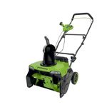Greenworks 48V (24V x 2) 20" Brushless Cordless Snow Blower Thrower, Led Lights&180° Adjustable Chute, 10" Clearing Depth&25ft Throw Distance, Electric Snow Removal Tool for Driveway Patio-Tool Only