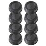 8Pcs Hard Plastic Camera Lens Back Cap for Nikon F Mount Camera Lens,Black