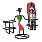 D&V ENGINEERING - Creative in innovation Remote Holder/Stand/Organizer for TV, AC, DTH, STB 2 Remotes (Green and Pink)