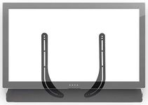 Mount-It! Soundbar Mount, Universal Sound Bar TV Bracket for Mounting Above or Under TV, Fits Sonos, Samsung, Sony, Vizio, Adjustable Arm Fits 32 to 70 Inch TVs, 33 Lbs Capacity, Black