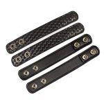 Itoofa8 Police Belt Keepers, Hidden Snap Duty Belt Keepers, Basketweave Belt Keepers (4-Pack) (Basketweave)