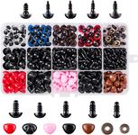 HEAVY DRIVER® 752pcs Safety Eyes and Noses with Washers Craft Doll Eyes Colorful Safty Eyes Assorted Sizes for Amigurumi Puppet Plush Animal Teddy Bear Puppet Stuffed Animals DIY Craft