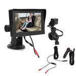 Aramox Baby Car Monitor, 4.3 in Baby Car Seat Monitor HD Screen DC 12V Waterproof Rear Facing Camera Recorder for Car Truck SUV