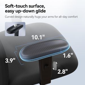 SIHOO Ergonomic Office Chair – Adjustable Headrest, Lumbar Support, High Back, Black