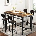 Lamerge Bar Table and Chairs Set In