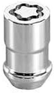 McGard 24538 Chrome Cone Seat Wheel Locks (1/2" - 20 Thread Size) - Set of 5