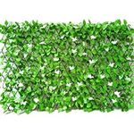 [2024 UPGRADED]Expandable Faux Ivy Privacy Fence Screen with Flower, 118”Stretchable Artificial Hedge Anti-Ultraviolet, Decoration for Balcony, Patio, Garden