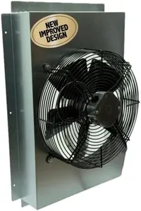 Gable Vent Attic Fan with Metal Housing for Maximum and Efficient Airflow Distribution. Fully Assembled. Straightforward Installation. Includes Digital Temp Control. 1650 CFM. 130 Watts