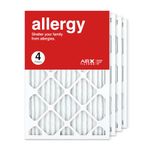 AIRx Filters 16x25x1 Air Filter MERV 11 Pleated HVAC AC Furnace Air Filter, Allergy 4-Pack Made in the USA