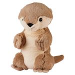 Warmies Plush Otter Microwavable Wheat Bag with French Lavender Scent, Hot or Cold Teddy for Relaxation and Warm Relief, Suitable for Adults and Children
