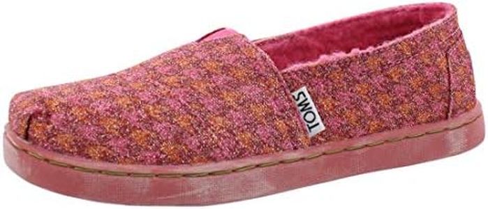 TOMS Toddler Girls Alpargata Slip On Sneakers Shoes Casual - Pink, Red, 12 Big Kid