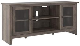 Signature Design by Ashley Arlenbry Large TV Stand w/Fireplace Option, Gray