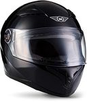 MOTO Helmets® X86 „Gloss Black“ · Full-Face Helmet · Motorcycle-Helmet Scooter motorbike Cruiser Biker Bike Urban Stree-Fighter classic road · ECE 22.05 Visor Click-n-Secure Bag S (55-56cm)