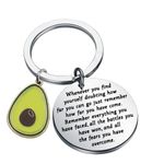 Avocado Inspirational Quote Keychain Avoacdo Lover Jewelry Avocado Girl Fruit Gift (avocado whenever CA)