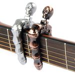 YUEKO Ghost Finger Guitar Capo for Electric and Acoustic Guitar Guitarra Accessories (Antique bronze)