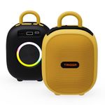 TRIGGR Roar 12 Portable Bluetooth Speaker, 12W Deep Bass, 8H Playtime, Type-C Fast Charging, BT v5.3, TWS Stereo Pairing, FM Radio, USB/SD Card, Handsfree with Built-in Mic (Midnight Sun)