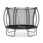 Plum Trampoline 10ft with safety net enclosure springsafe in jet black