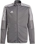 adidas unisex-child Tiro 21 Track Jacket Team Grey Large