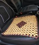 Q1 Beads SBeige Wooden Beads Acupressure Mat Car Beads Seat Cover for Driver/Heating pad/Gel pad Cover Cushion for CAR/Office Chair/Home Chair/Sofa/Jhula/Swing/Truck/Bus/Tempo(Small,Beige)