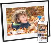 10.1" Digital Picture Frame,1280x800 HD IPS Touch Screen Photo Frame Electronic, 32GB Free Storage,Auto-Rotate, Wall Mounted, Easy Setup，Send Photos/Videos from Phone Instantly via Uhale App, White