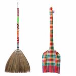 40 inchTall of Asian Straw Broom for Sweeping Dirt, Dust, Debris Handmade