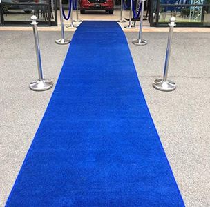 Carpet Campus Modern Floor Carpet (Blue, Nylon, 10 x 30 Feet)