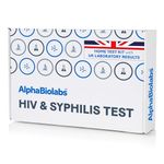 AlphaBiolabs HIV & Syphilis Test with Laboratory Results - 100% Accurate - Confidential Results - Meets BASHH, FSHR & MHRA guidelines