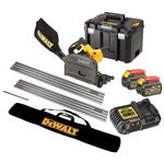 DEWALT DCS520T2 54v XR FLEXVOLT Cordless Plunge Saw - 2x6.0ah + 2 Guide Rails ++
