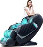 HealthRelife Massagesessel für den ganzen Körper Intelligenter Massagestuhl Zero Gravity 3D-Robotische Hände mit SL-Schiene Relaxsessel Bluetooth-Lautsprecher Schwarz