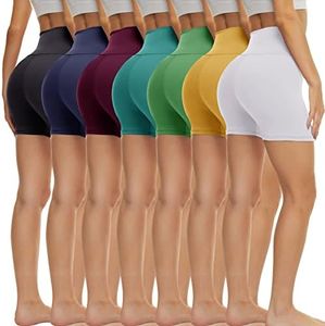 TNNZEET 7 Pack Biker Shorts for Women –Gym Workout Volleyball Running Spandex Black Shorts