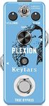 Keytars Plexion Pedal with Rich Distortion Sound for Guitar and Bass with Bright and Normal Mode True Bypass (PLEXION)