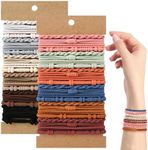 48 PCS Boho Hair Ties, Elastic Hair