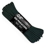 Atwood Rope MFG 550 Paracord 100 Feet 7-Strand Core Nylon Parachute Cord Outside Survival Gear Made in USA | Lanyards, Bracelets, Handle Wraps, Keychain (Hunter)