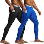 TSLA Men's Compression Pants, Cool 