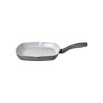 Prestige Earth Pan Ceramic Griddle Pan for Induction Hob 28cm - Non Stick Griddle Pan, Non Toxic Cookware, Dishwasher Safe, Made in Italy