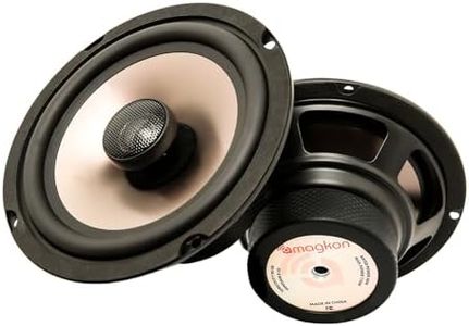 Amagkon 6.5 Inch 2-Way Coaxial Car Speakers, 110W Max (40W RMS) 4 Ohm Full Range Audio System, Aluminum Cone for Clarity, High Sensitivity 91dB, Easy Upgrade for Car/Truck/Home Theater, Set of 2