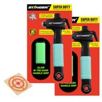 Stinger Super Duty Car Emergency Escape Tool - Hardened Carbon Steel Safety Hammer, Spring-Loaded Window Breaker, Razor-Sharp Seat Belt Cutter, Life-Saving Rescue Tool (Green and Green)
