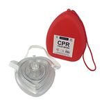 Qualicare CPR FACE MASK RESUSCITATION FIRST AID BREATHE REUSABLE AIR MOUTH GUARD