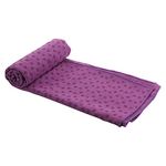 Spinway Light Weight Yoga Mat Towel, Anti-Skid,Extra Absorbent, Microfibre & Anti Bacterial with Cover Bag- Ideal for Hot Yoga & Pilates