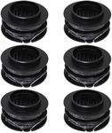 Aporozona 6PC SB00L00 Dual Trimmer Line Replacement Spool for Greenworks STBA80L210 ST80L210 ST60L2510 ST80L00 BST4000 ST60L00 ST60L210 ST60B00 ST60B211 ST60B212 String Trimmer