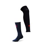 Captain Lead to Win Unisex Nylon Run Touch Soccer Regular Socks (Black)