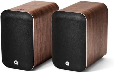 Q ACOUSTICS M20 Speakers Wireless Bluetooth HD Music System Walnut - Tweeter 22mm, Mid Bass/Driver 125mm, Freq. Response 55Hz–22kHz, Crossover Freq. 2.4kHz - Powered Speakers