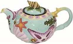 Blue Sky Clayworks 3011847 Star Fish Teapot, 9-inch Height