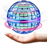 Flying Orb Ball Toy, 2024 Hand Controlled Boomerang Hover Ball Toys, Fidget Flying Spinner with Magic Lights, Mini Drone Cool Stuff Gadgets Gifts Toys for Age 6 7 8 9 10+ Boys Girls Teens Toys (Blue)