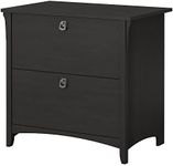 Bush Furniture 2 Drawer Lateral File Cabinet, Engineered Wood, Vintage Black