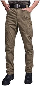 Military Cargo Pants for Men Hiking Fishing Security Stretchy Breathable Lightweight Hot Weather Work Construction Camouflage Flexcamo - Tactical Waterproof Pants Browns M